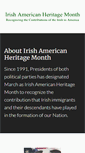 Mobile Screenshot of irishamericanheritagemonth.com